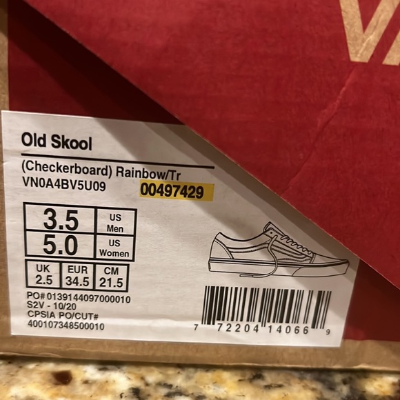 Vans old Skool rainbow checkered sneakers - Picture 4 of 4